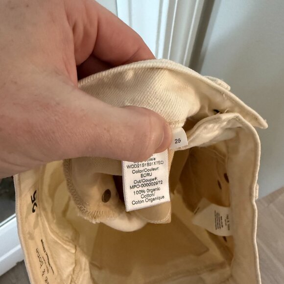 Rag & Bone Ecru Denim Mini Skirt Size 25 - Picture 3 of 4